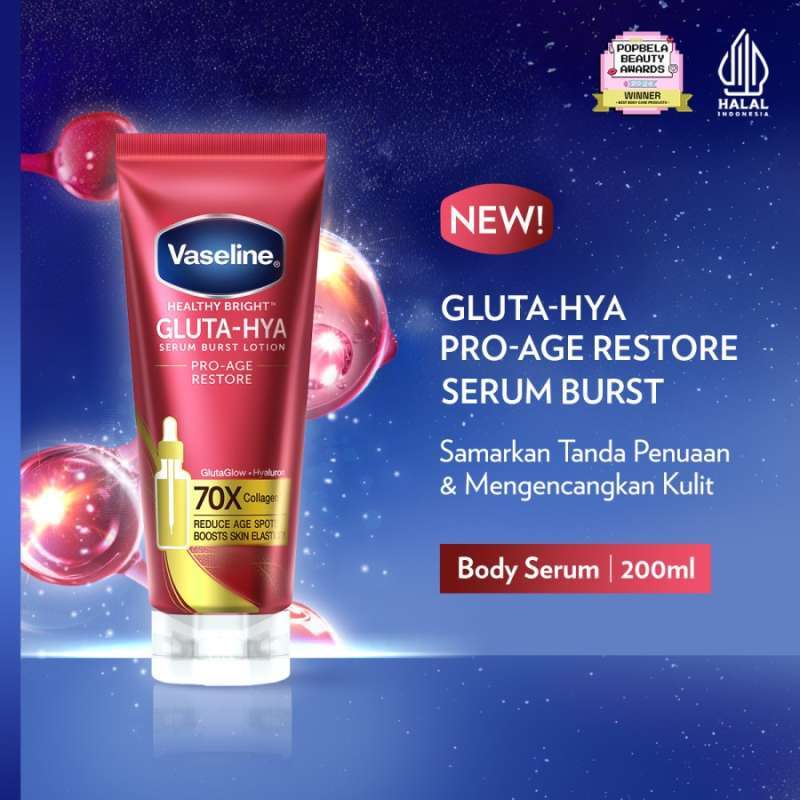 Vaseline Gluta-Hya Serum Burst Lotion Pro-Age Restore 300ml