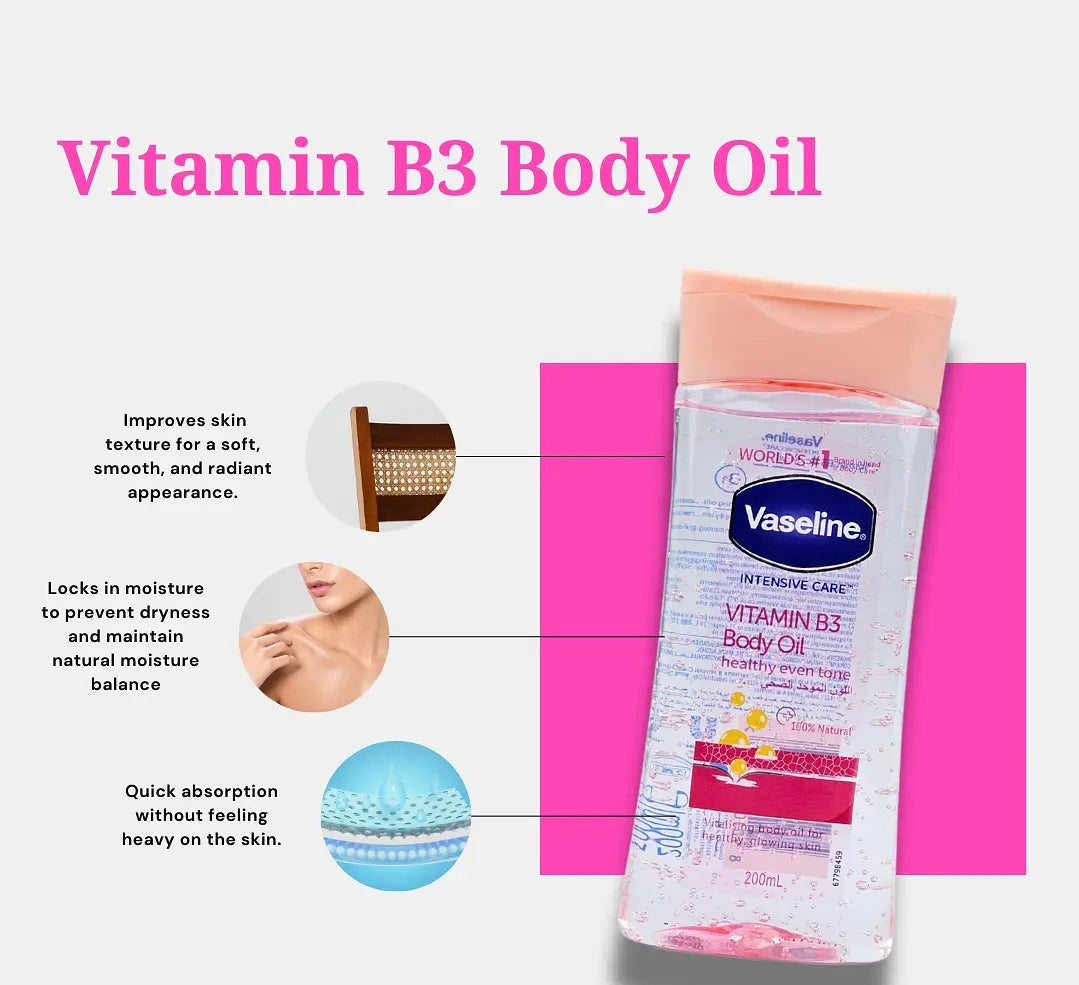 Vaseline Intensive Care Vitamin B3 Body Oil