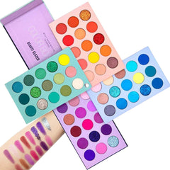 60 Colors Eyeshadow Palette, 4 in1 Color Board
