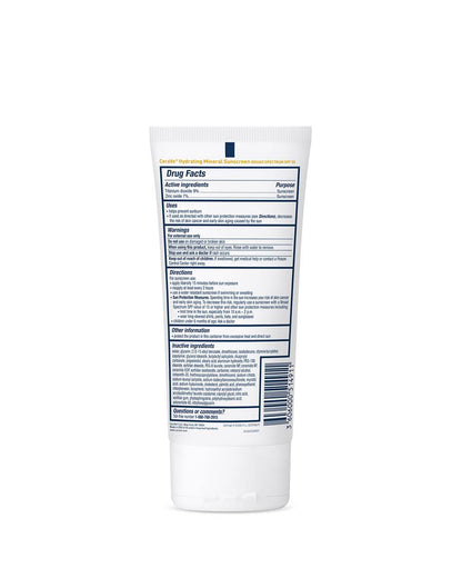 CeraVe Hydrating 100% Mineral Sunscreen Body Lotion - SPF 50