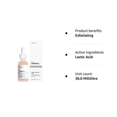 The Ordinary Lactic Acid 10% + HA 2% Exfoliating Serum 1 oz/ 30 mL