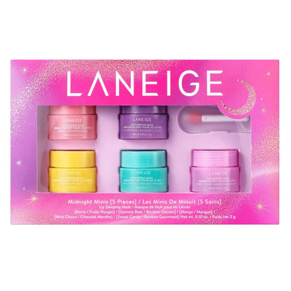 Laneige Midnight Minis Lip Sleeping Mask Set 5 Pieces