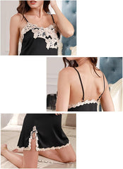 Women's Nightdress And Dressing Gown Satin Sexy Sleepwear