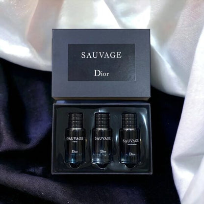 Dior Sauvage 3 In 1 Set For Men 30ml Each EDT
