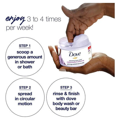 Dove Exfoliating Body Polish Crushed Lavender And Coconut Milk