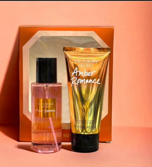 VICTORIA SECRET Amber Romance Body Lotion & Mist Set