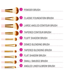 BH Cosmetics – Pink Perfection 10 Piece Brush Set with a box